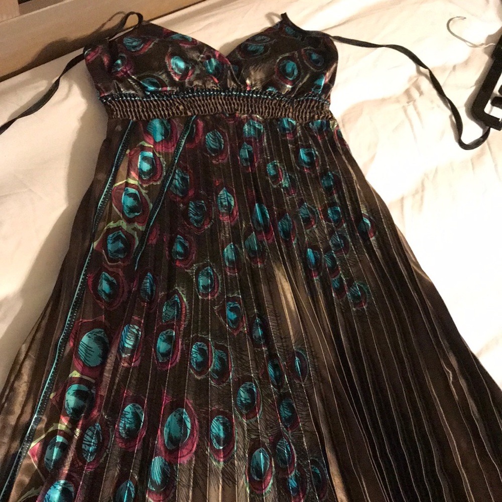 Full length silky gypsy dress